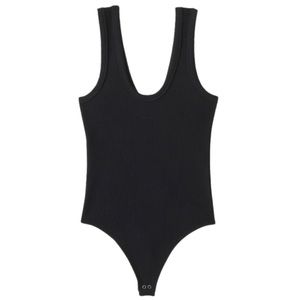 Abercrombie & Fitch Seamless Rib Fabric Scoopneck Bodysuit